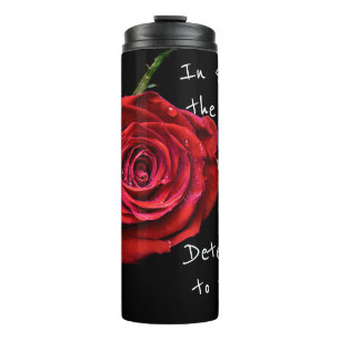 In Spite Of The Odds Red Rose Tumbler