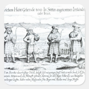 In Such Attire did Irishmen Square Sticker