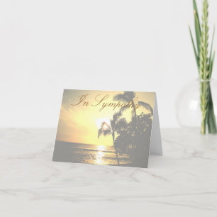 In Sympathy Setting Sun Condolences Card