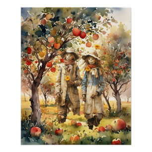 In The Apple Orchard Poster