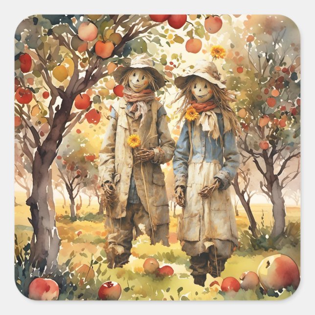 In The Apple Orchard Square Sticker (Front)