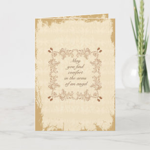 In the arms of an Angel - Sympathy card