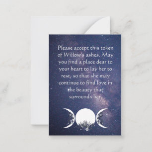 In the Arms of the Goddess Ashes Card