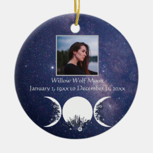 In the Arms of the Goddess Pagan Memorial Ornament