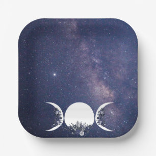 In the Arms of the Goddess Pagan Paper Plate