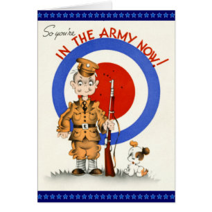 In the Army Now Vintage Card
