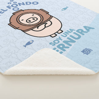 In the background I am a tenderness Sherpa Blanket