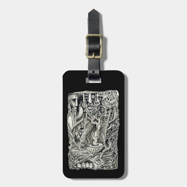 In the Basement Luggage Tag (Front Vertical)