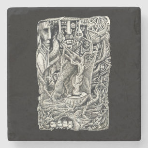 In the Basement  Stone Coaster