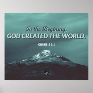 In the Begining - Genesis 1:1 Poster