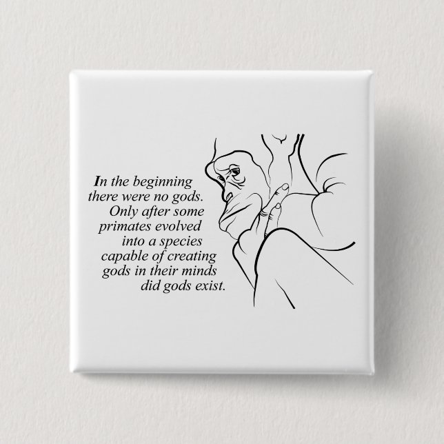 In the beginning 15 cm square badge (Front)