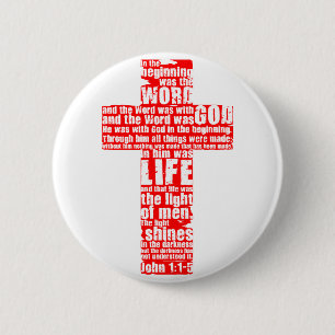In The Beginning... 6 Cm Round Badge
