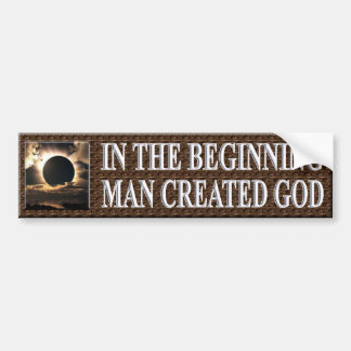 IN THE BEGINNING BUMPER STICKER