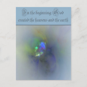In the beginning fractal postcard