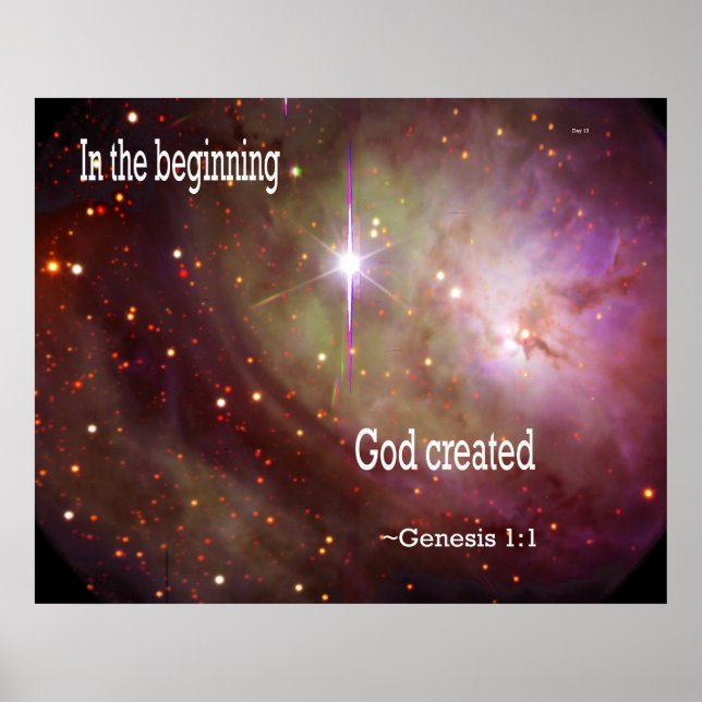 In the Beginning God Created Poster (Front)