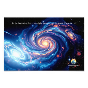 In the Beginning, God & Creation Photo Enlargement Print