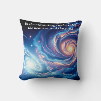 In the Beginning, God & Creation Verse Cushion