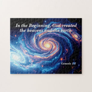 In the Beginning, God & Creation Verse Jigsaw Puzzle