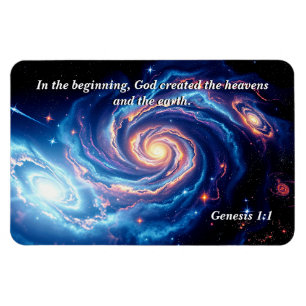 In the Beginning, God & Creation Verse Magnet