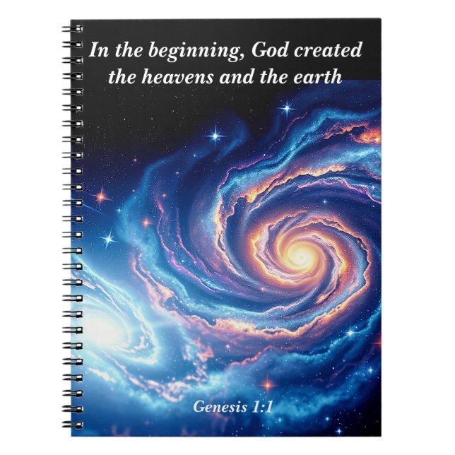 In the Beginning, God & Creation Verse Notebook (Front)