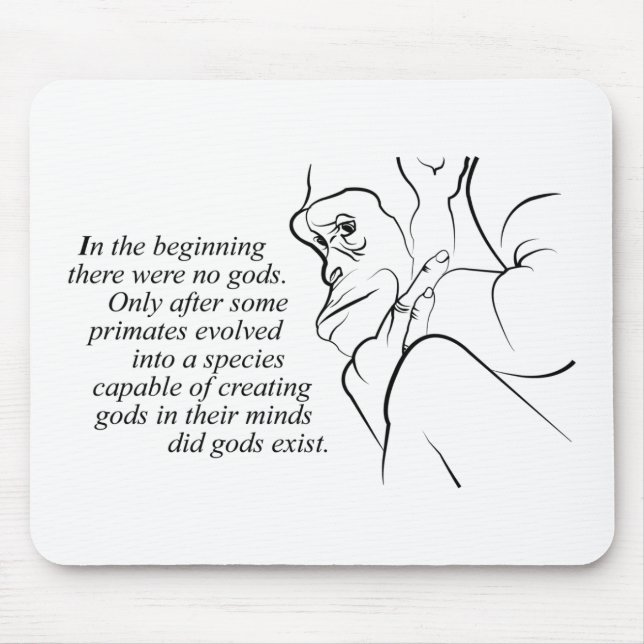 In the beginning mouse mat (Front)