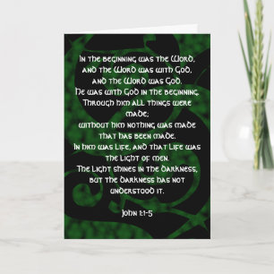 In the beginning was the Word... Christmas Card