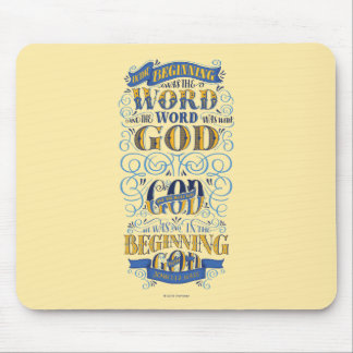 In the Beginning Was the Word Mouse Mat