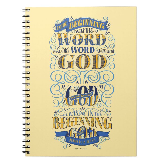 In the Beginning Was the Word Notebook (Front)