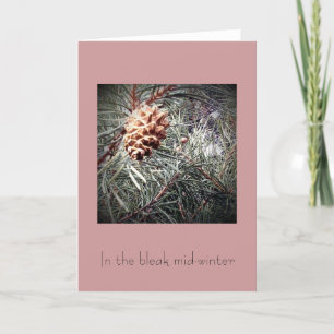 In the bleak mid-winter holiday card