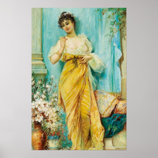 In the Boudoir by Hans Zatzka - poster (Front)