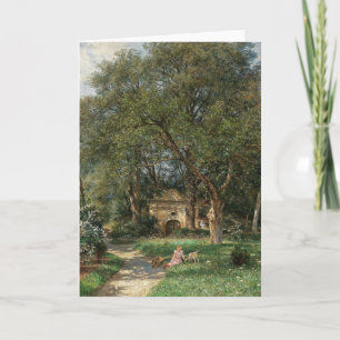 In the Castle Park   Hugo Darnaut Card