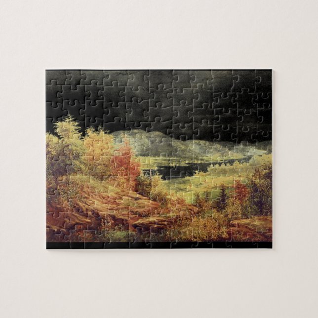 In the Catskills', Jasper F. Cropsey_Landscapes Jigsaw Puzzle (Horizontal)