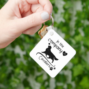In the Company of Cavaliers  Key Ring