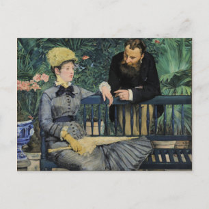 In the Conservatory by Edouard Manet Postcard