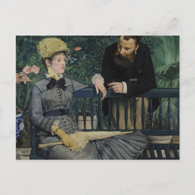 In the Conservatory - Édouard Manet (1879) Postcard (Front)