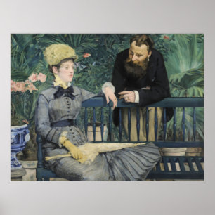 In the Conservatory Edouard Manet Poster