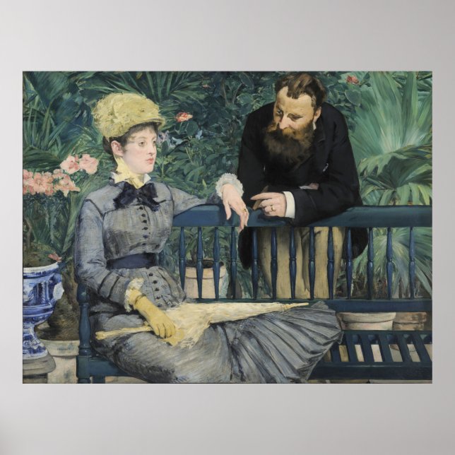 In the Conservatory Edouard Manet Poster (Front)