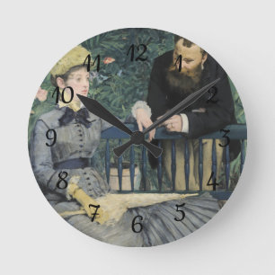 In the Conservatory Edouard Manet  Round Clock