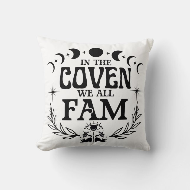 In the Coven We All Fam Gift Cushion (Front)