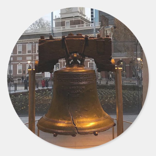 In the Cradle of Liberty Classic Round Sticker (Front)