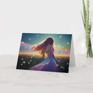 In the Crystal Fields Under the Starry Skies Thank You Card