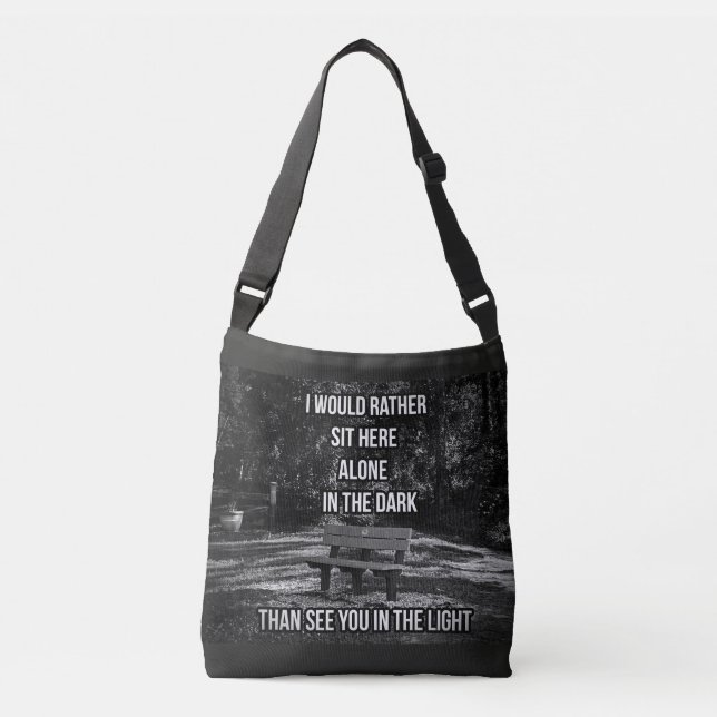 In The Dark Quote Tote (Front)