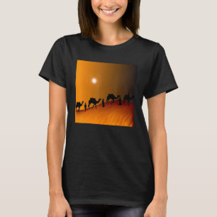 In The Desert With Camels T-Shirt