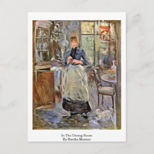 In The Dining Room By Berthe Morisot Postcard