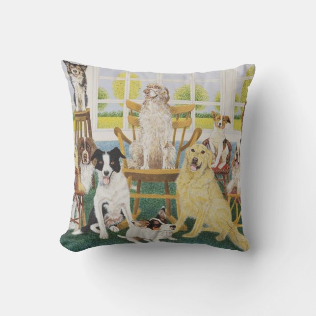 In the Dog House Cushion (Front)