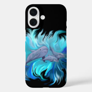 In the Dolphin School iPhone 16 Case