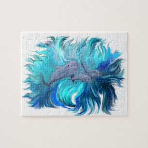 In the Dolphin School Jigsaw Puzzle