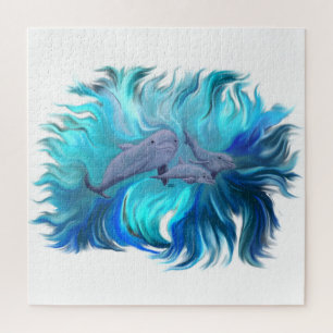In the Dolphin School Jigsaw Puzzle