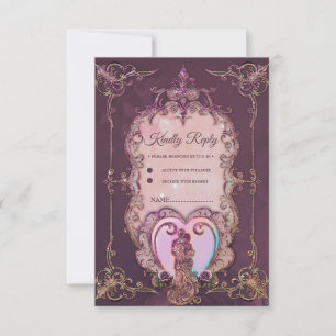 In the Embrace of the Heart.  RSVP Card