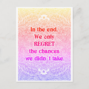 In the end - Positive Quote´s Postcard